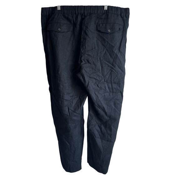 Banana Republic The Everyday Wide Leg Linen Pant Black XXL 713516 - Picture 7 of 10